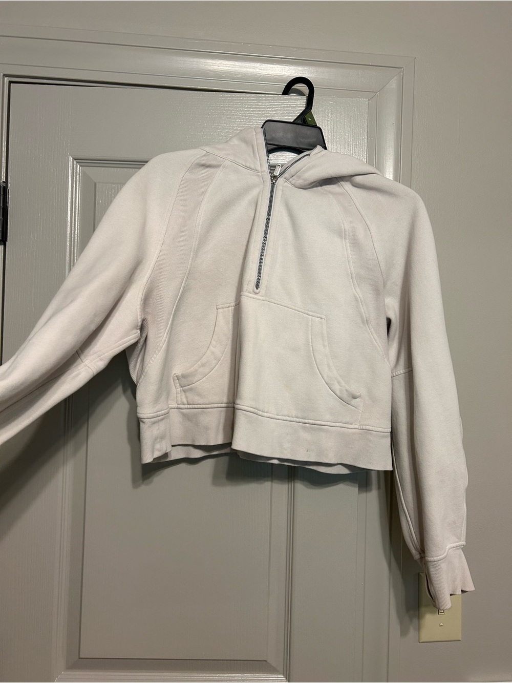 lululemon athletica Cream Half-Zip Hooded Pullover